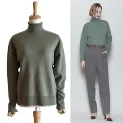 【6 ROKU】 ウールコットン素材 タートルネックニット