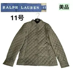 美品✨ラルフローレン　11号　キルティングジャケット　カーキのサムネイル