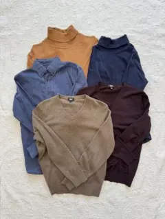 ユニクロ 冬服5点セット Sサイズ