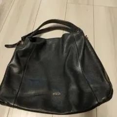 FURLA フルラ レザー ハンド バッグ ブラック レディース
