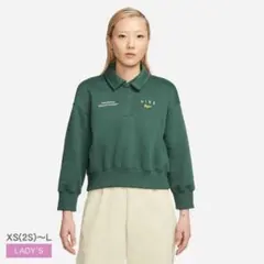 【NIKE】グリーン ポロシャツ•トレーナーLサイズ