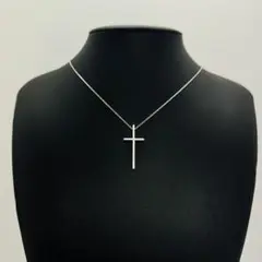 Tiffany&Co. 750 18金　ホワイトゴールド　クロス　ネックレスのサムネイル