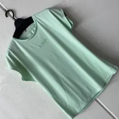 Mサイズ吸水速乾抗菌防臭反射プリントフレンチ袖Tシャツ