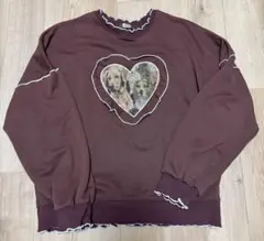 （試着のみ）kutir☆クティール☆環やねモデル☆ハートフリル☆犬☆スウェット