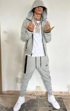 NIKE Tech Fleece セットアップ グレー キッズL メンズS