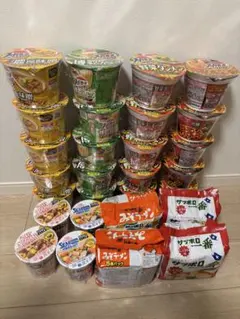 な*ち様 カップラーメン　スーパーカップ　カップヌードルBIG サッポロ一番みそ