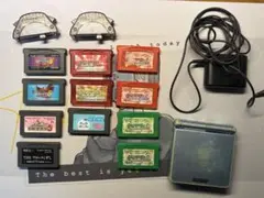 【ジャンク】GAMEBOY ADVANCE（SP）&ソフト（ポケモン等）