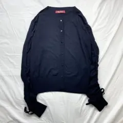 【ec42】MaxMara Studio　カーディガン　サイズM　ネイビー