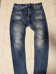 ジースターロウ　D-STAQダメージ加工デニムパンツ 31/32