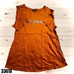 Reflect リフレクト オレンジ プリント 半袖Tシャツ 3361