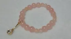 ローズクォーツとモルガナイト(天然石)ブレスレット