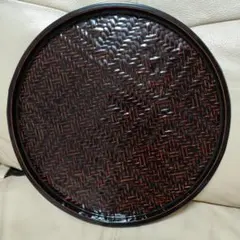 【未使用】籃胎(らんたい)漆器 お盆 美品