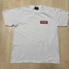 VANS ホワイト Tシャツ Sサイズ チェック柄
