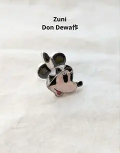 新品ズニ族ドンデワ作キャラクターリング指輪スヌーピー黒耳 新品ズニ族ドンデワ作キャラクターリング指輪スヌーピー黒耳