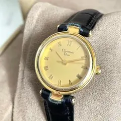 稼動品　クリスチャンディオール　Dior アラビア　ゴールド　ラウンド　腕時計のサムネイル