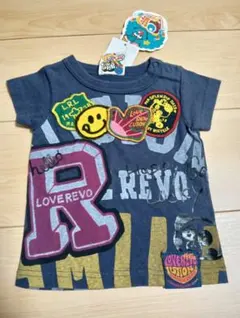 6新品タグ付 ラブレボリューション 半袖Tシャツ 80cm ネイビー ラブレボのサムネイル