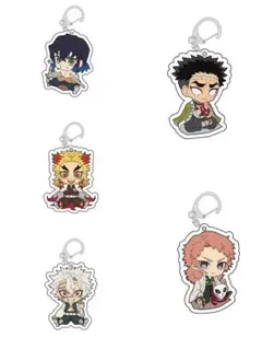鬼滅の刃　アクリルキーホルダー 5個セット