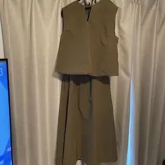 Mila Owen ブラウン系　スカートセットアップ