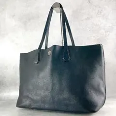 ソメスサドル デカロゴ トートバッグ A4可 レザー ネイビー 肩掛け 