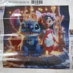 ★【早い者勝ち‼️】スティッチとリロのダイヤモンドアートキット 30x30cm