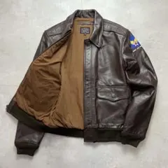 美品 中田商店 A-2 A2 フライトジャケット 36 茶 レザー 本革