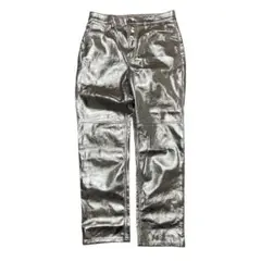 GAP ギャップ パンツ フェイクレザー シルバー Vintage 古着のサムネイル