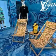 二脚セットLouis Vuitton サーフボードモノグラムビーチチェア