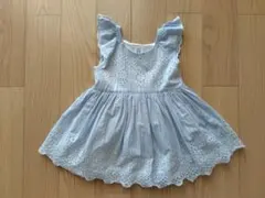Baby GAP　水色フリルワンピース カバーパンツ付き