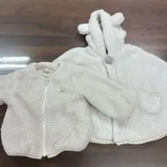 petit main フリースジャケット ホワイト