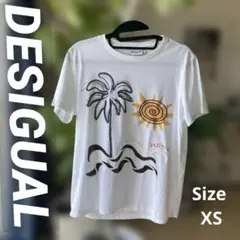 ☆Desigual☆ヤシの木と太陽のリゾート感あふれるTシャツのサムネイル