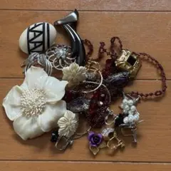 遺品整理 ネックレス イヤリング（ヴィンテージ） ブローチ シルバー
