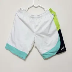 ⭐️YONEX⭐️ハーフパンツMサイズホワイト✖️ネイビー✖️グリーンバイカラー