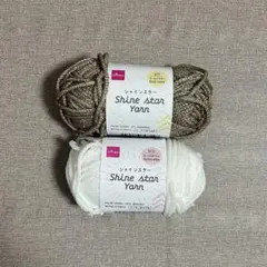 DAISO Shine star Yarn 2色セット