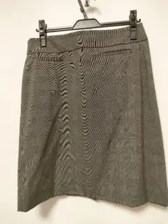 グレンチェック柄 タイトスカート 膝上丈
