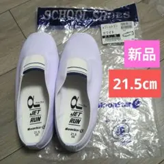 新品　ムーンスター　アルファ　ジェットラン　上履き　21.5㎝　白　青線