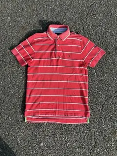 Tommy Hilfiger ポロシャツ ボーダー レッド XSのサムネイル