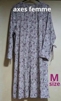 axes femmeアクシーズファム 上品な花柄ワンピース Free size