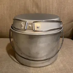 中古品　イギリス　ホットン社のブルドッグ　ビリー缶中小型アルミ製の2個セット ホットン ブルドッグ<BR>VINTAGE ビリーポット<BR>イングランド