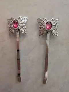 ヘアピン　蝶々