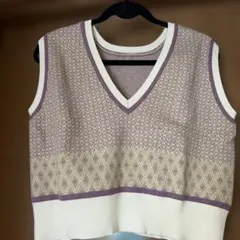 SENSE OF PLACE Vネックニットベスト One size