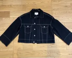 ビューティーアンドユース　ブラックデニムジャケット