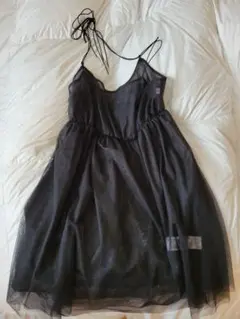 LEPSIM 黒 キャミワンピース Fサイズ