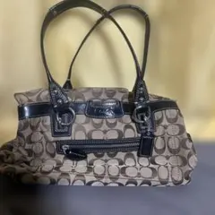 COACH/コーチ シグネチャー キャンバス ハンドバッグ トートバッグ
