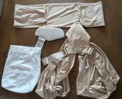 【美品】Konny フレックス抱っこ紐 XS-XL ベージュ　ヘッドサポート付き