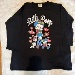 【新品】　Betty Boop 長袖Tシャツ 黒　服　レディース