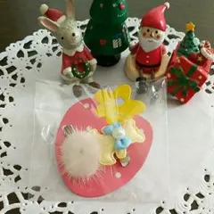 ⑧くま＆ミンクファーヘアクリップ♡￥300♡限定1セットのみ