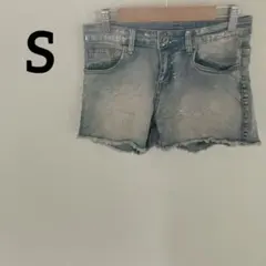 一点もの✨️ライトブルー 【S】ダメージ加工 ショートパンツ 短パン おしゃれ
