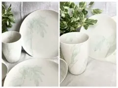 くみ様専用　六花亭ノベルティ　アマドコロ　フリーカップ&皿セット　坂本直行画のサムネイル