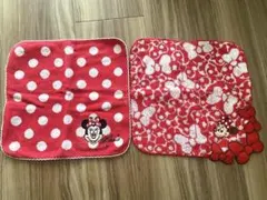 TDL ディズニー ミニーちゃんのハンドタオル2枚セット タオルハンカチ