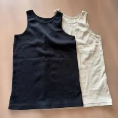 OPAQUE.CLIP リブ タンクトップ ノースリーブ アメスリ 2枚セット